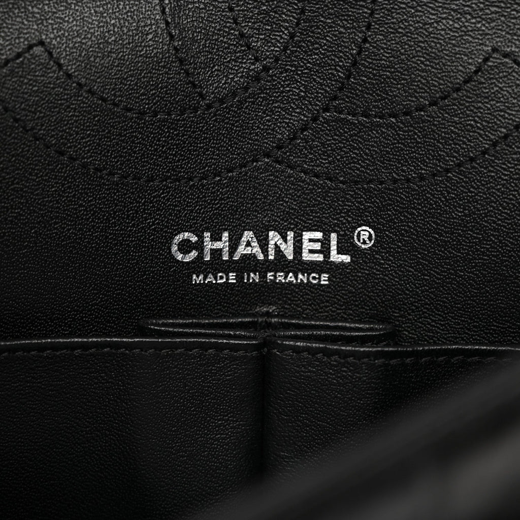 Aged Calfskin Quilted 2.55 Reissue 225 Flap So Black