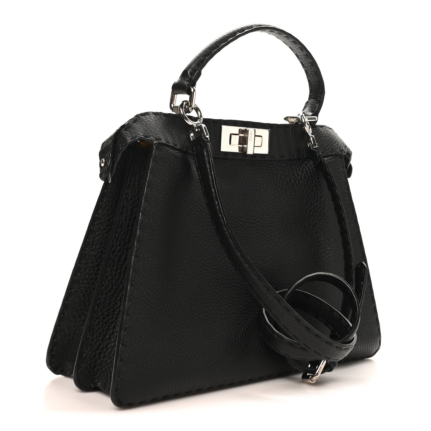 Cuoio Romano Selleria Chamois Medium Peekaboo I SEE U Satchel Black Camel Sunflower