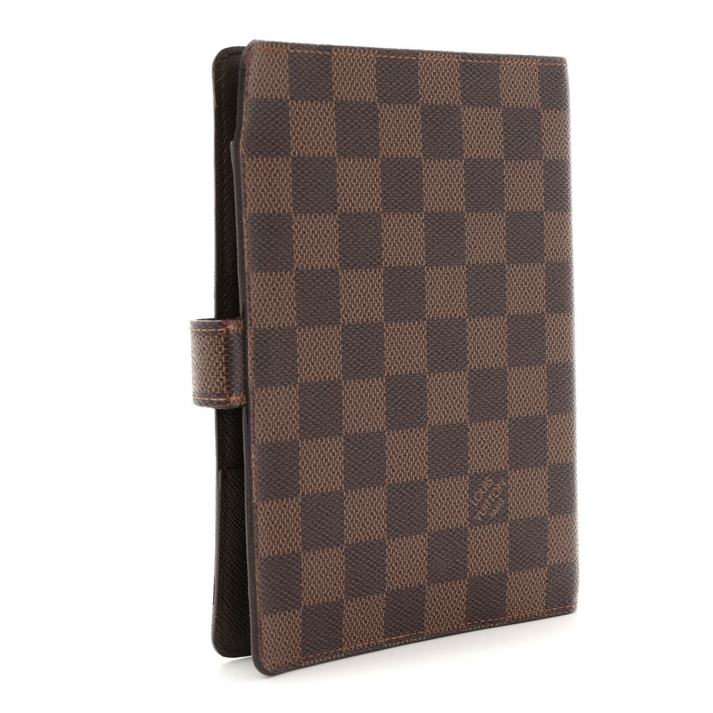 Damier Ebene Medium Ring Agenda Cover