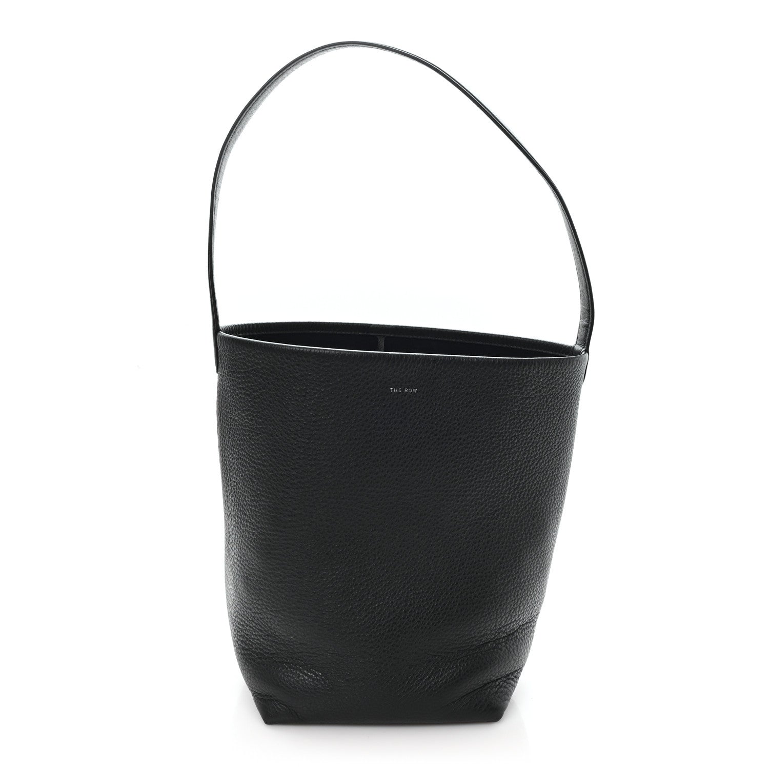 Grained Calfskin Medium N/S Park Tote Black