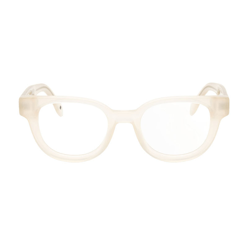Palm Angels Eyeglasses Round Full Rim, Light Pink Frame and Clear Demo Lenses Lens PERJ01BSTYLE1B3B00