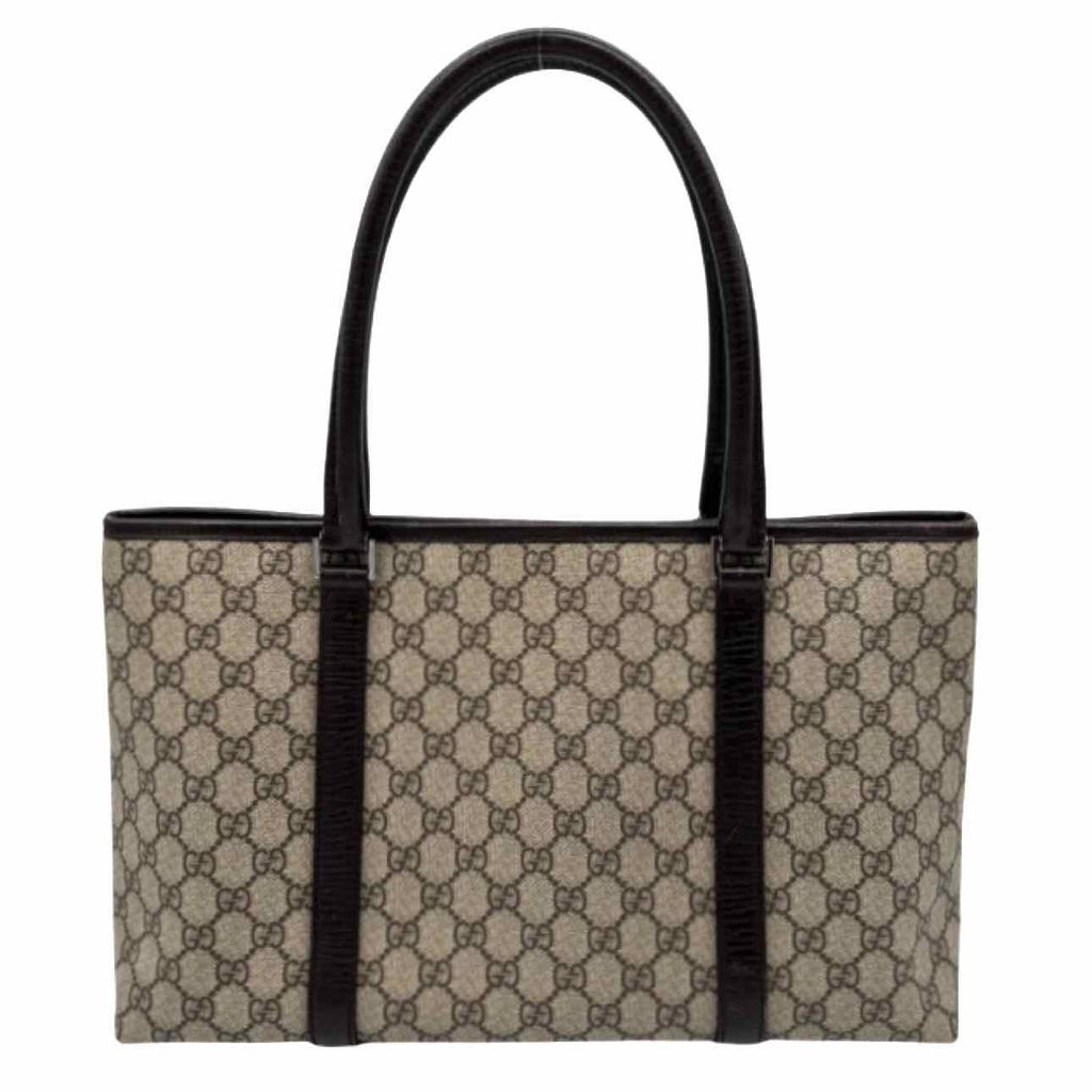 GUCCI Plus Monogram Small Joy Tote Brown