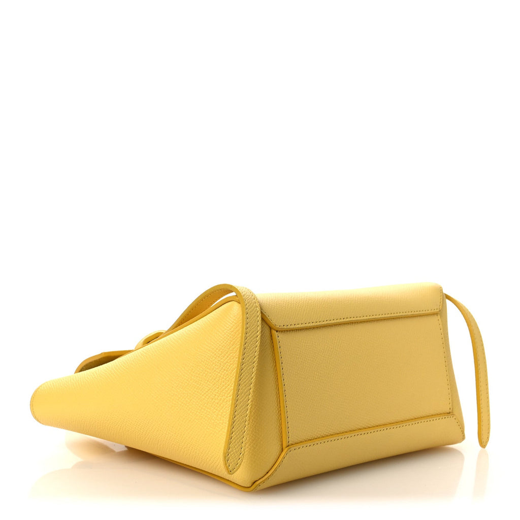 Grained Calfskin Nano Belt Bag Citrus