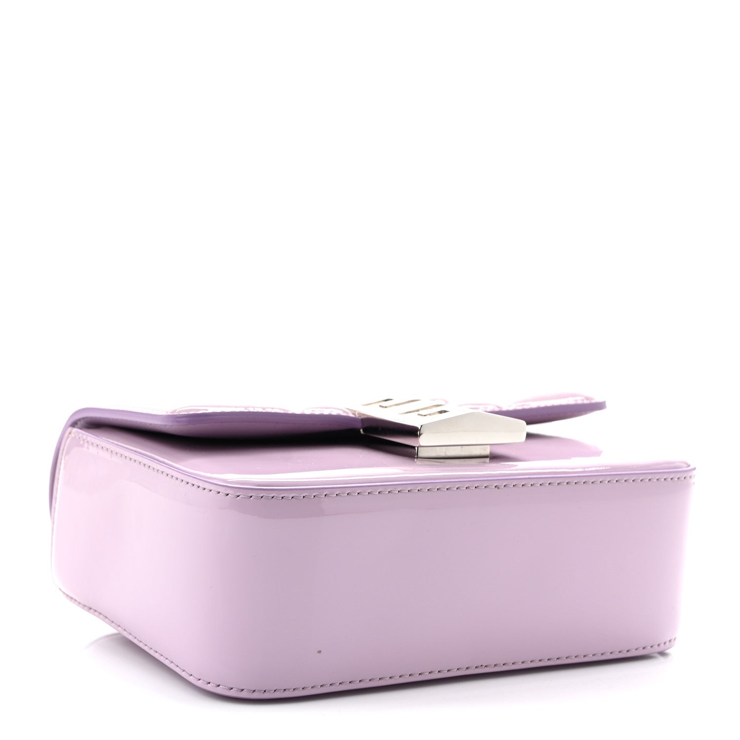 Patent 4G Small Padded Crossbody Bag Lilac