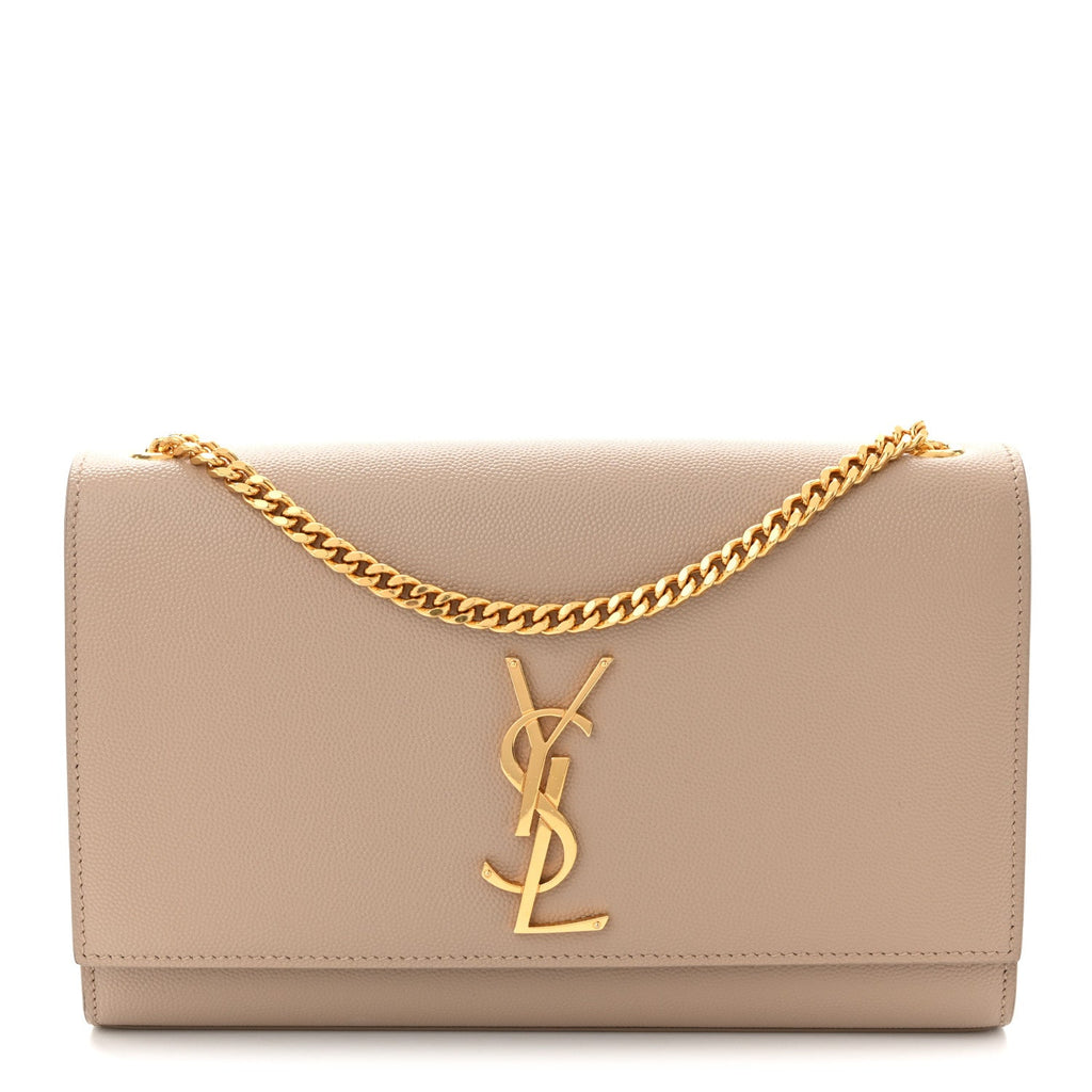 Grain De Poudre Medium Monogram Kate Satchel Nude Powder