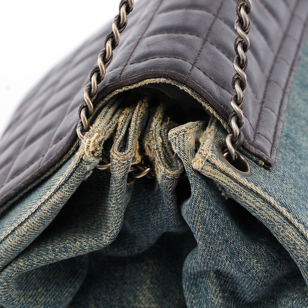 Navy Denim Brown Leather 2.55