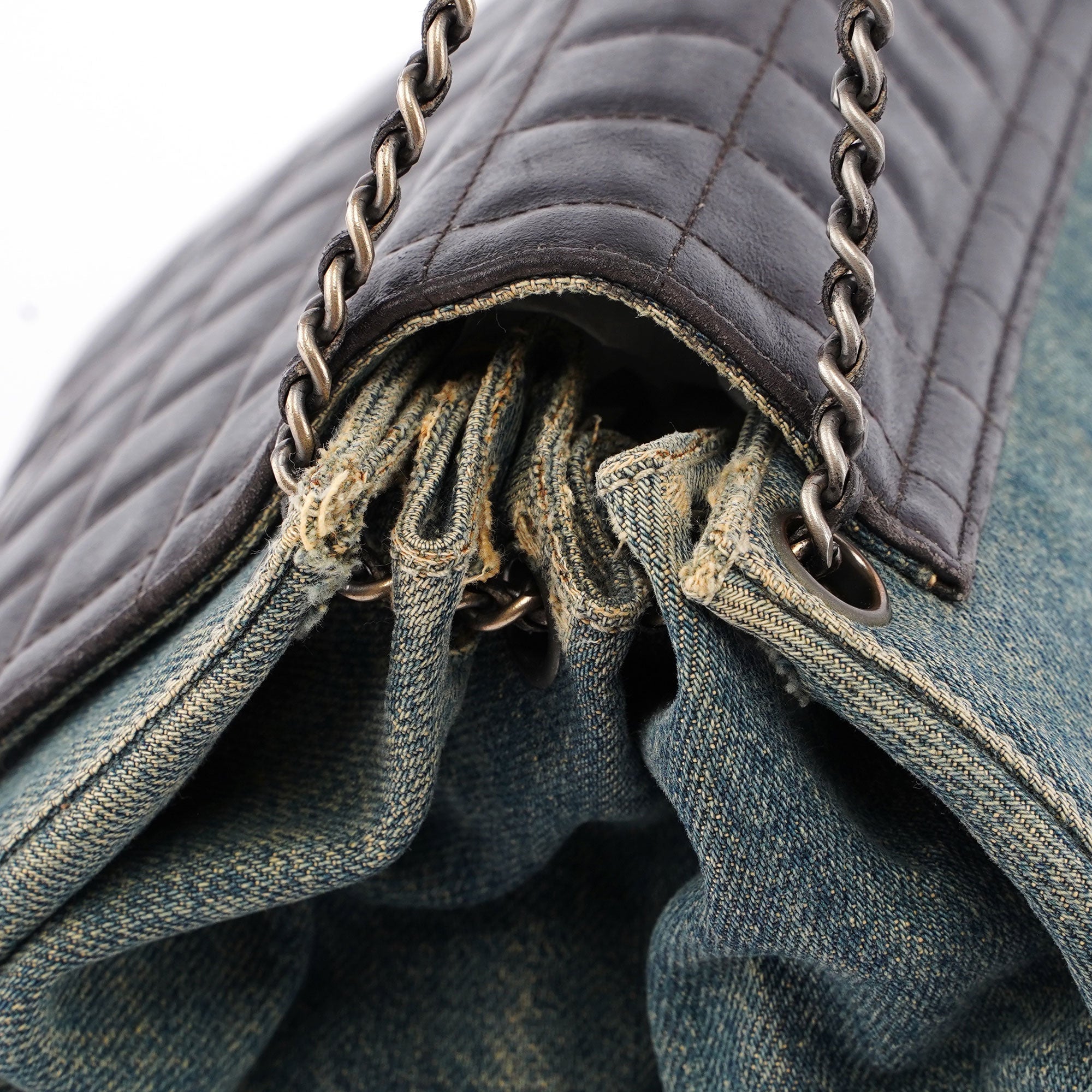 Navy Denim Brown Leather 2.55