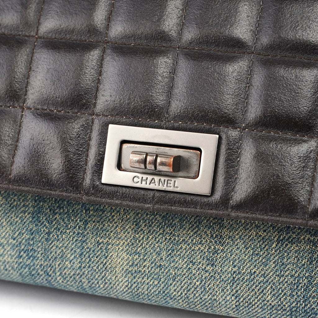 Navy Denim Brown Leather 2.55