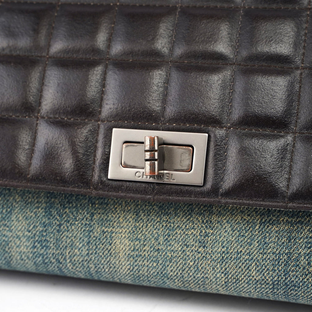 Navy Denim Brown Leather 2.55