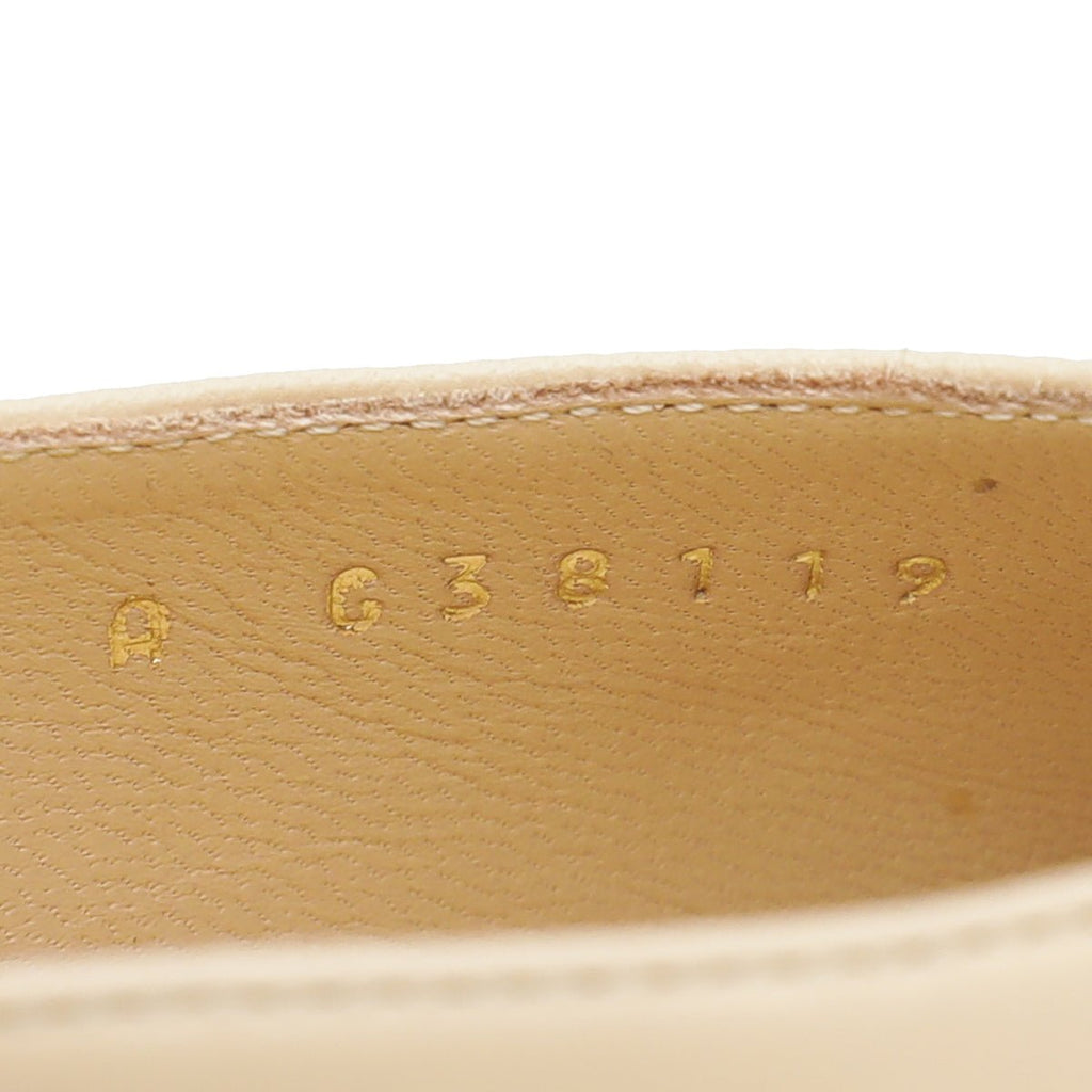Chanel Beige CC Chain Heeled Mules 38.5