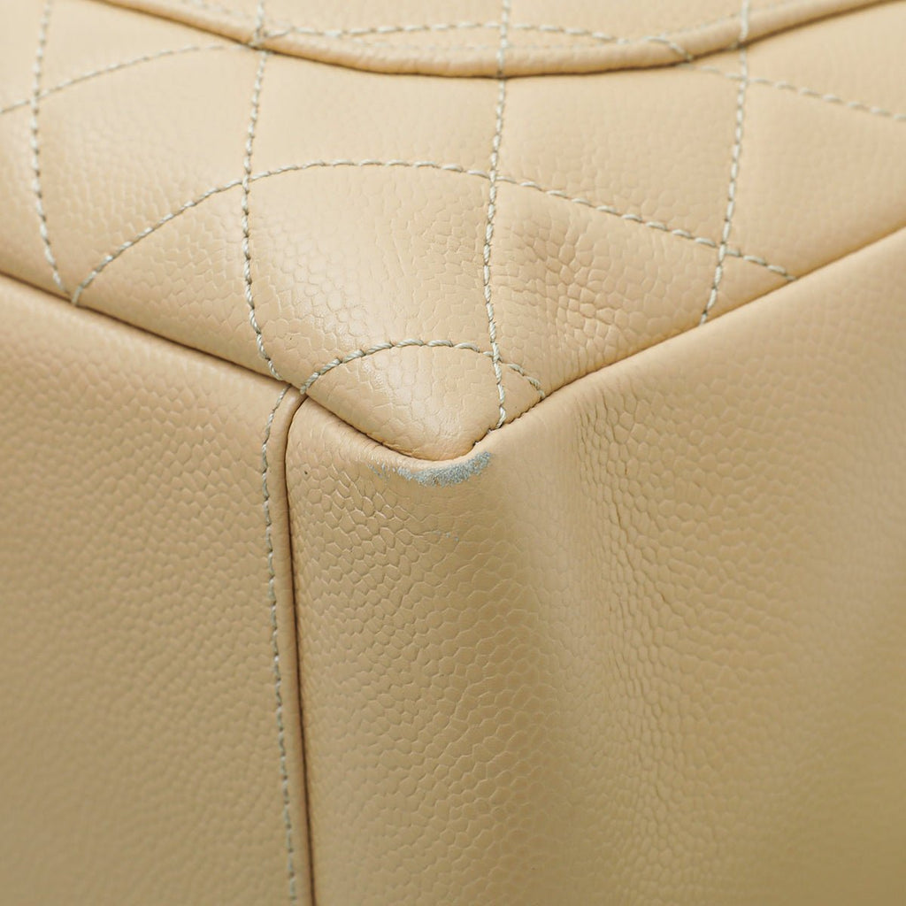 Chanel Beige Grand Shopper Tote (GST) Bag
