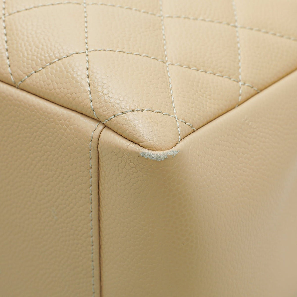 Chanel Beige Grand Shopper Tote (GST) Bag