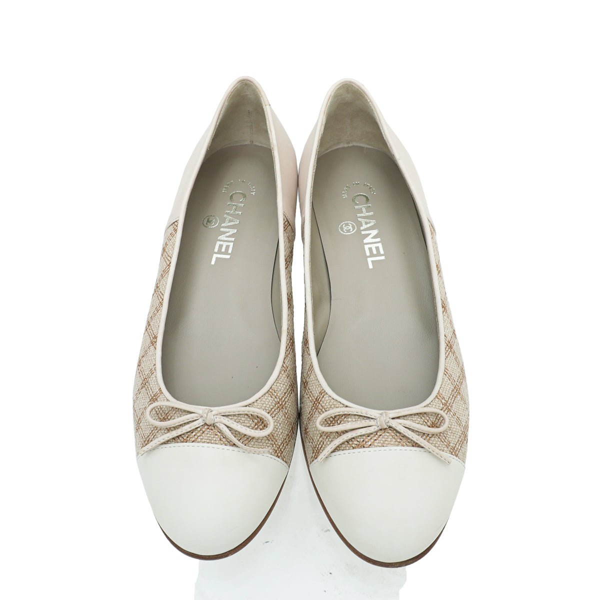 Chanel Bicolor Ballet Flats 38