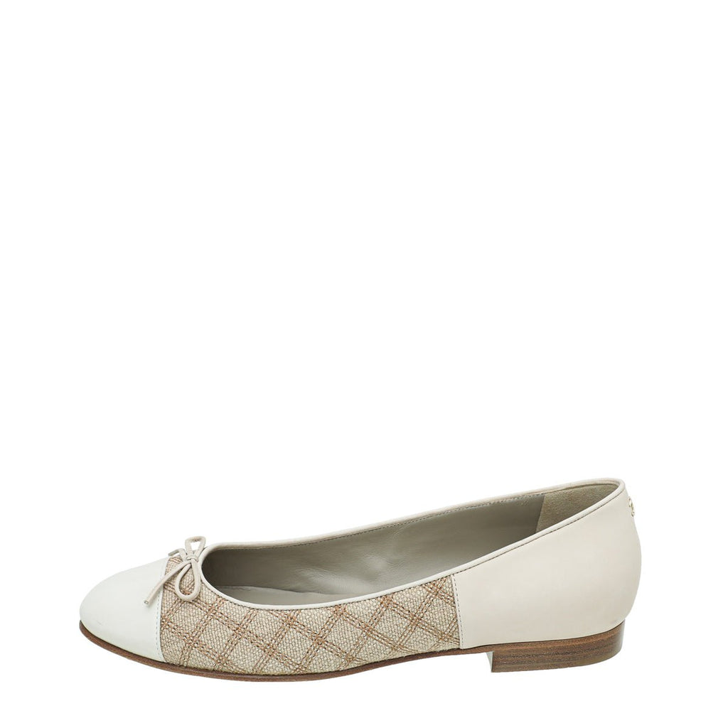 Chanel Bicolor Ballet Flats 38
