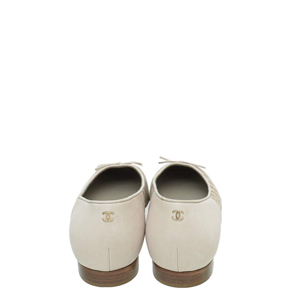 Chanel Bicolor Ballet Flats 38