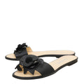 Chanel Bicolor Camellia Slide Flat Sandals 36.5