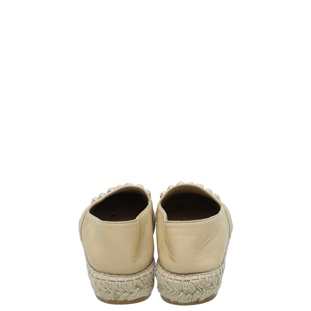 Chanel Bicolor Camellia Studded Espadrille 37