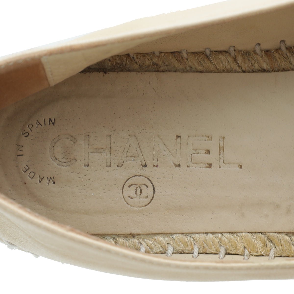Chanel Bicolor Camellia Studded Espadrille 37