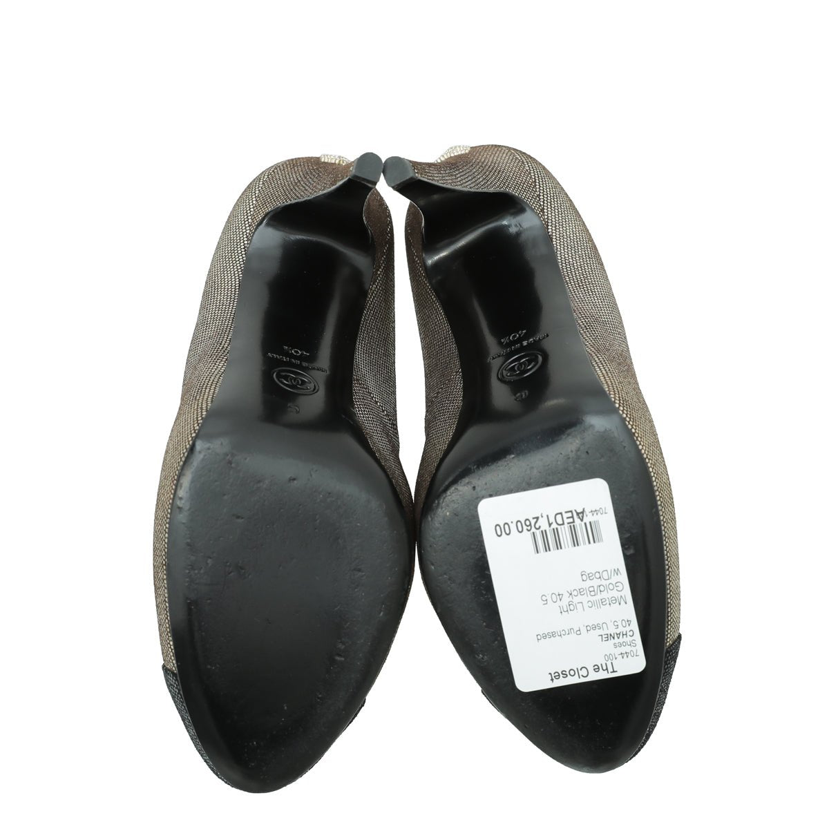 Chanel Bicolor Cap Toe CC Pumps 40.5
