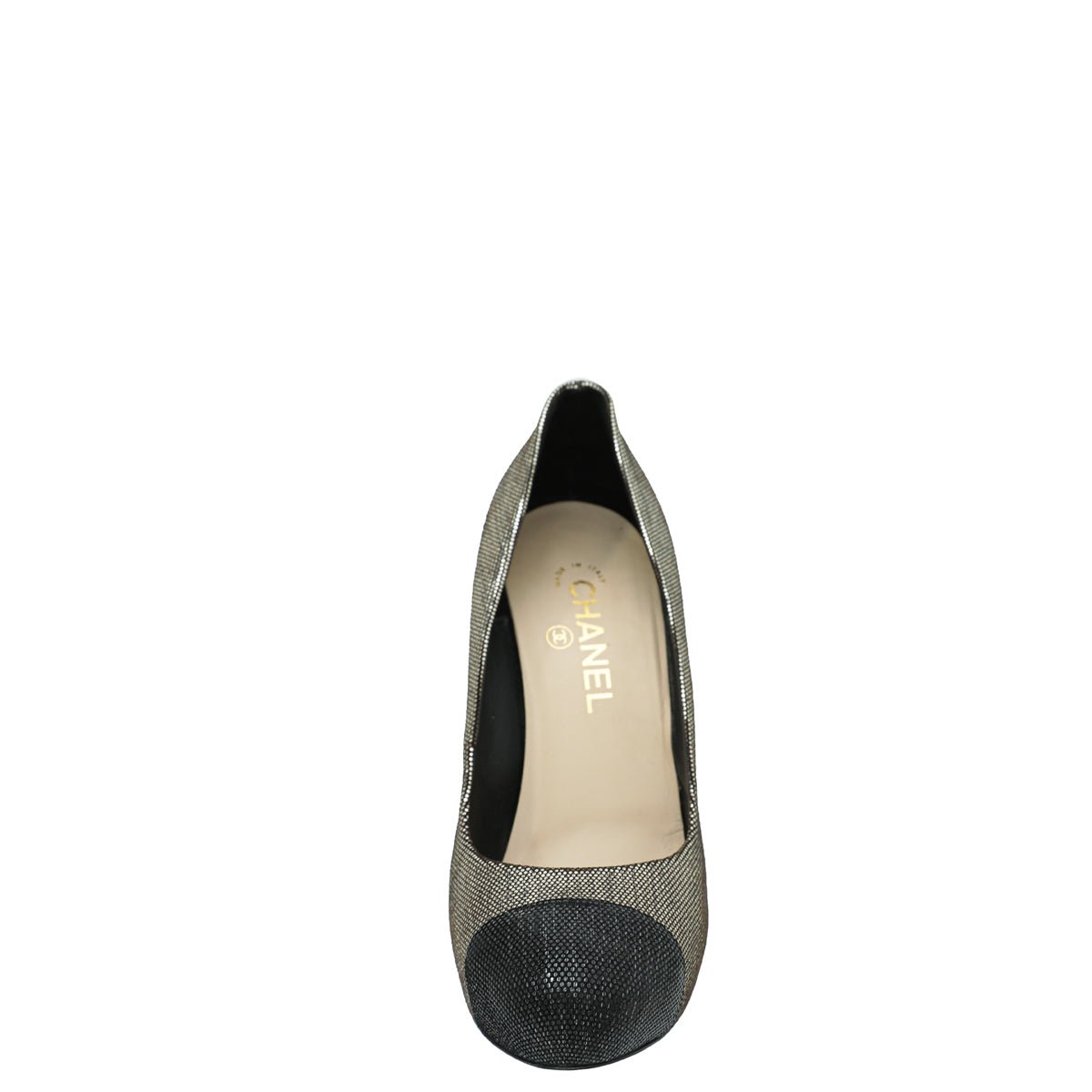 Chanel Bicolor Cap Toe CC Pumps 40.5