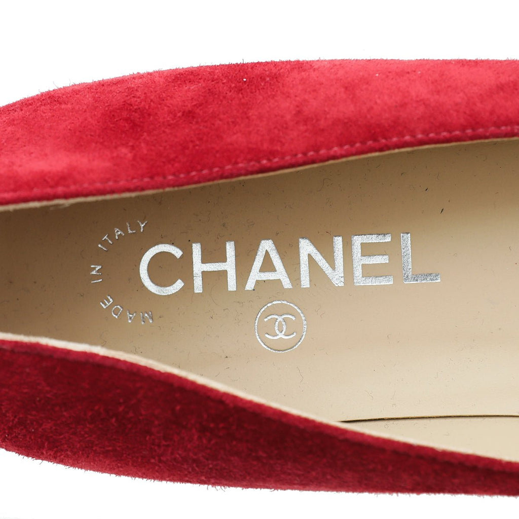 Chanel Bicolor Cap Toe Gabrielle Ballerina Flats 40