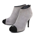 Chanel Bicolor Captoe CC Ankle Boots 39.5