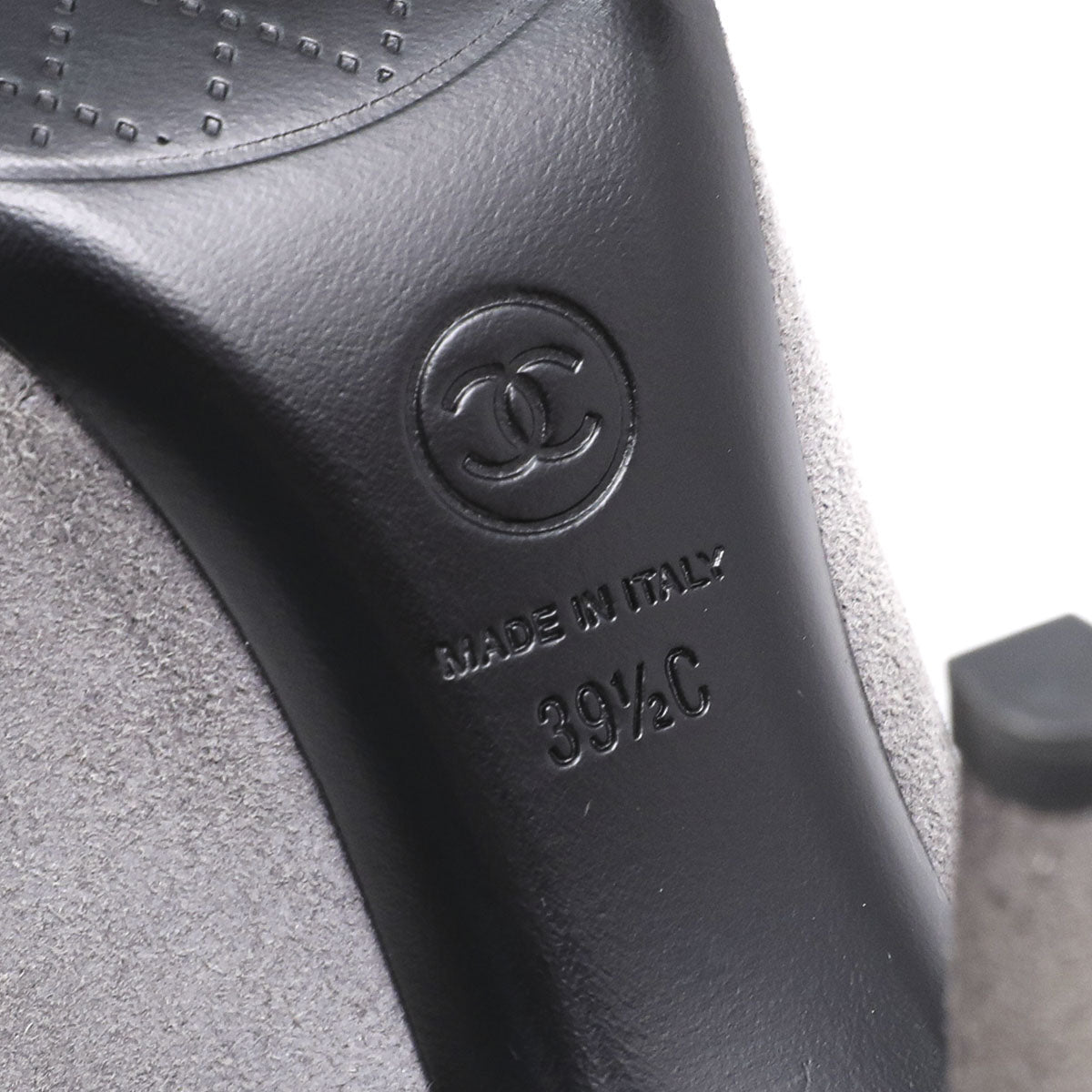 Chanel Bicolor Captoe CC Ankle Boots 39.5