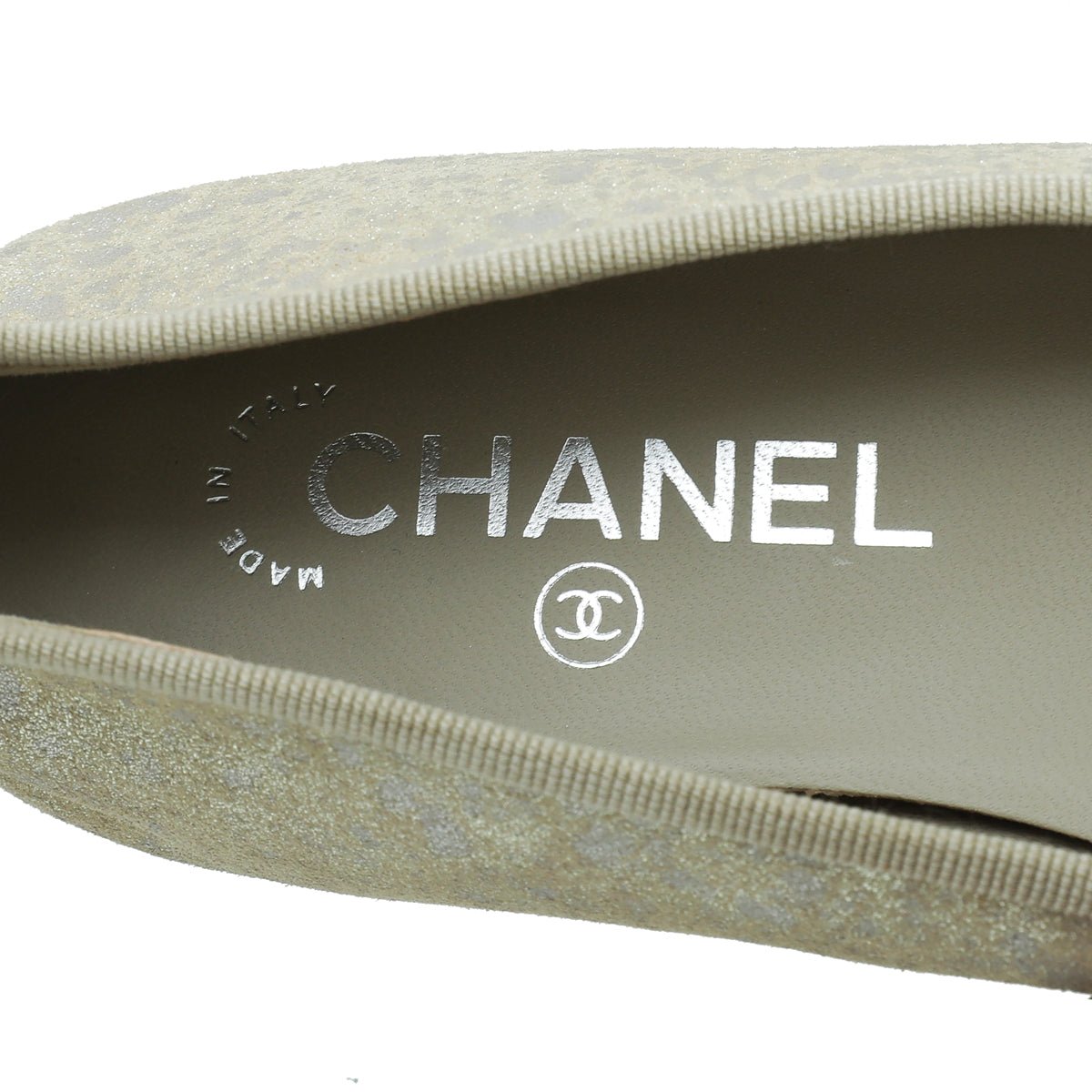 Chanel Bicolor CC Cap Toe Ballet Flats 37.5