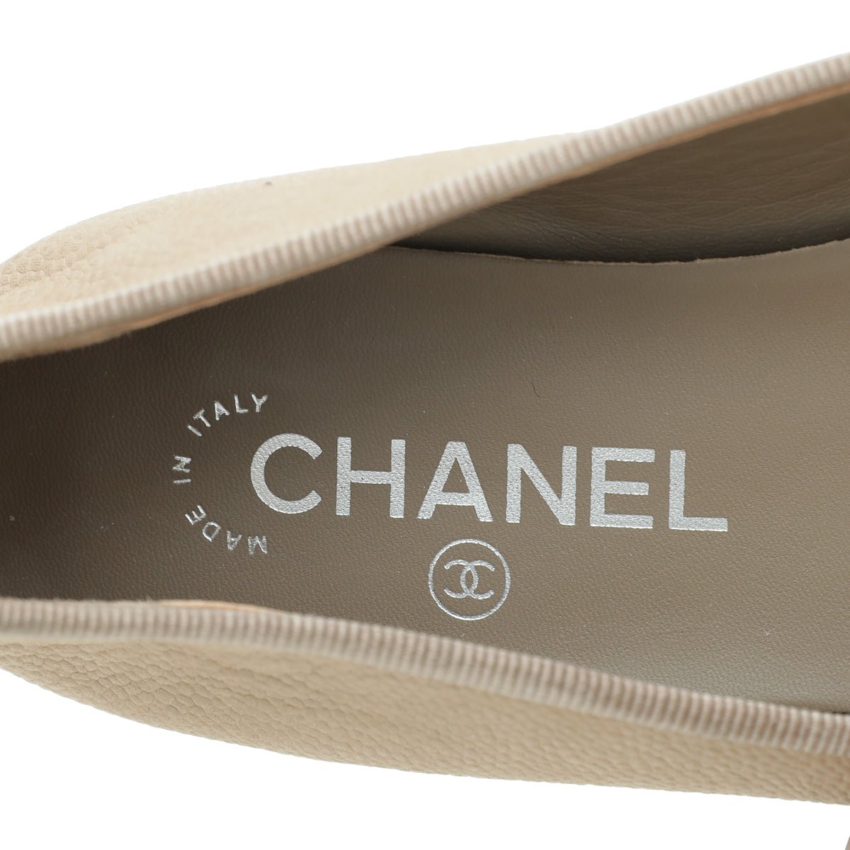 Chanel Bicolor CC Cap Toe Ballet Flats 38