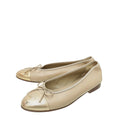 Chanel Bicolor CC Cap Toe Ballet Flats 38