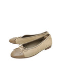 Chanel Bicolor CC Cap Toe Ballet Flats 38