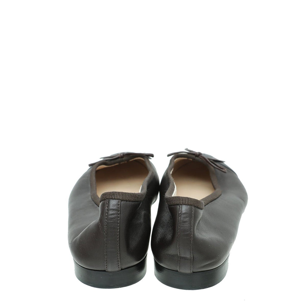 Chanel Bicolor CC Cap Toe Ballet Flats 38
