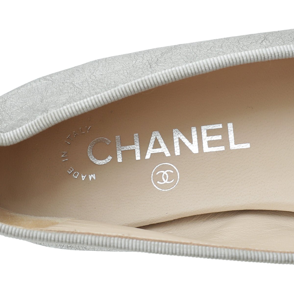 Chanel Bicolor CC Cap Toe Ballet Flats 38