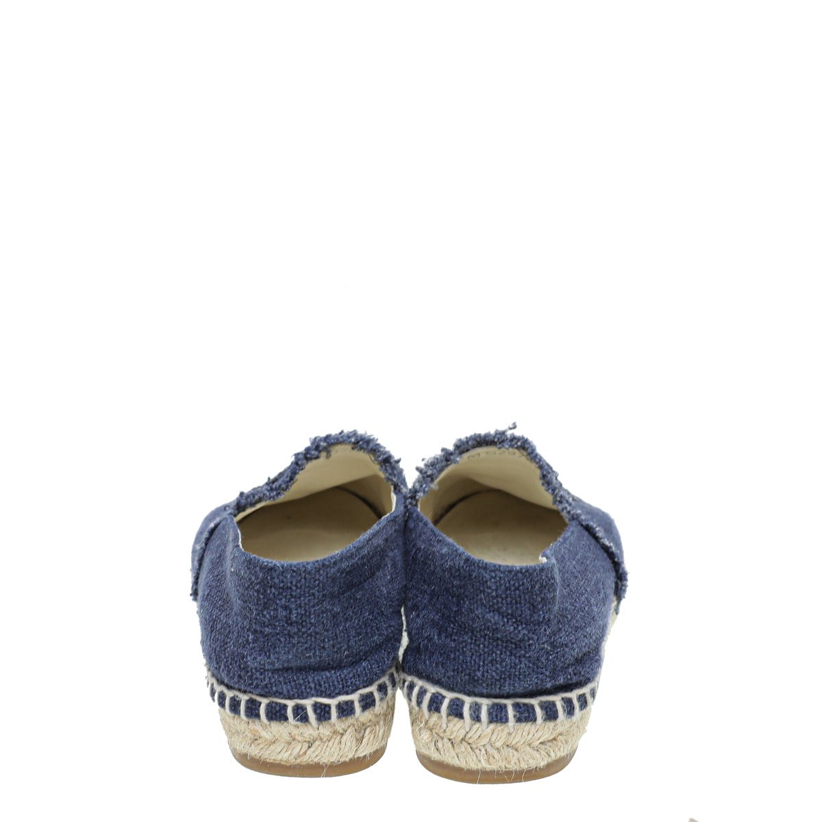 Chanel Bicolor CC Cap Toe Canvas Espadrille 35