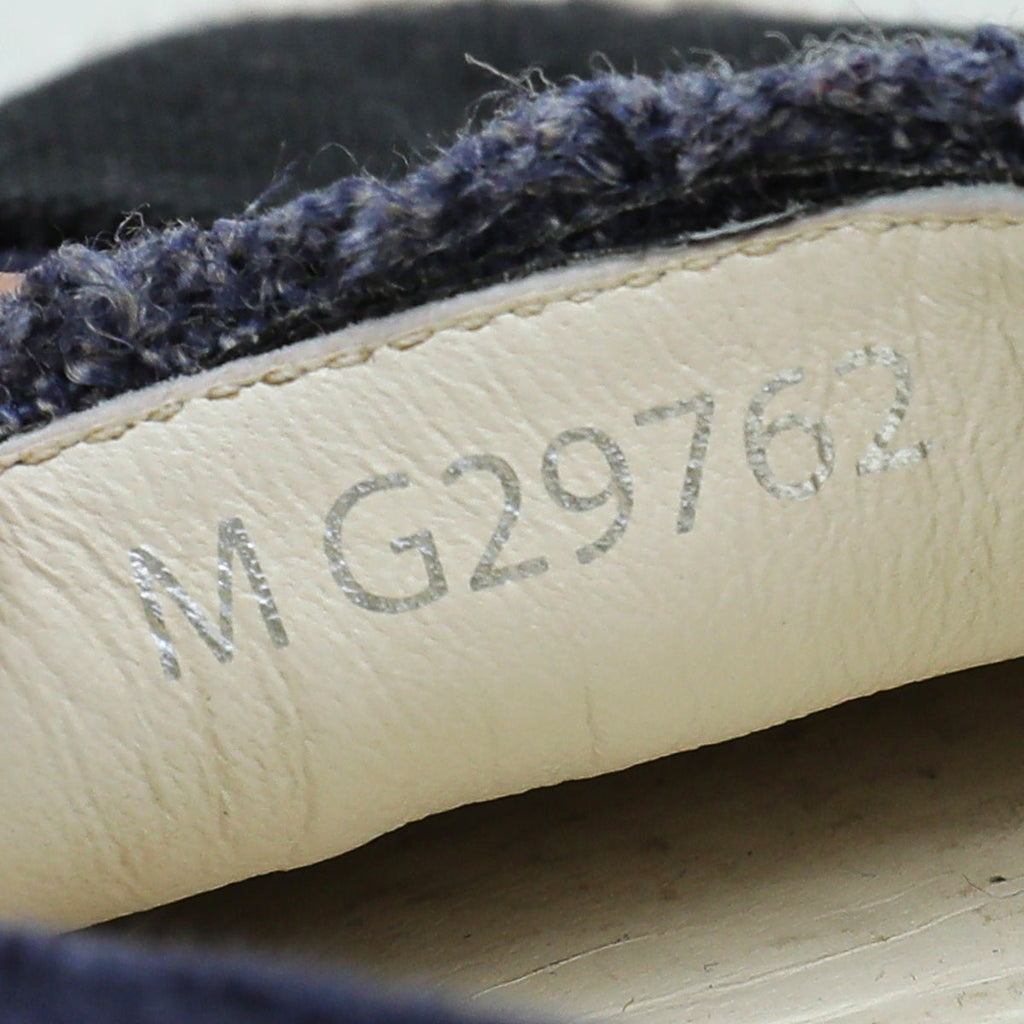 Chanel Bicolor CC Cap Toe Canvas Espadrille 35