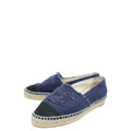 Chanel Bicolor CC Cap Toe Canvas Espadrille 35