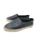 Chanel Bicolor CC Cap Toe Espadrille 36