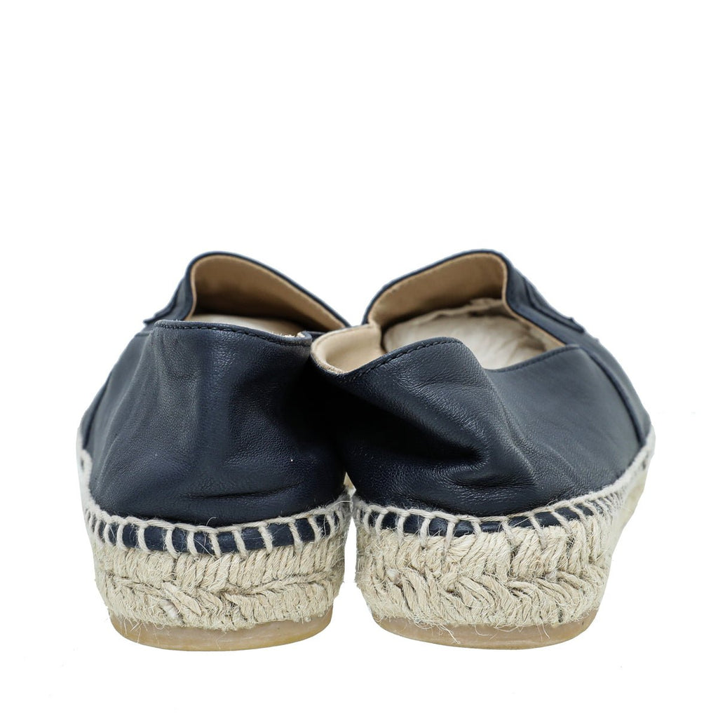 Chanel Bicolor CC Cap Toe Espadrille 38