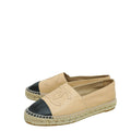 Chanel Bicolor CC Cap Toe Espadrille 38