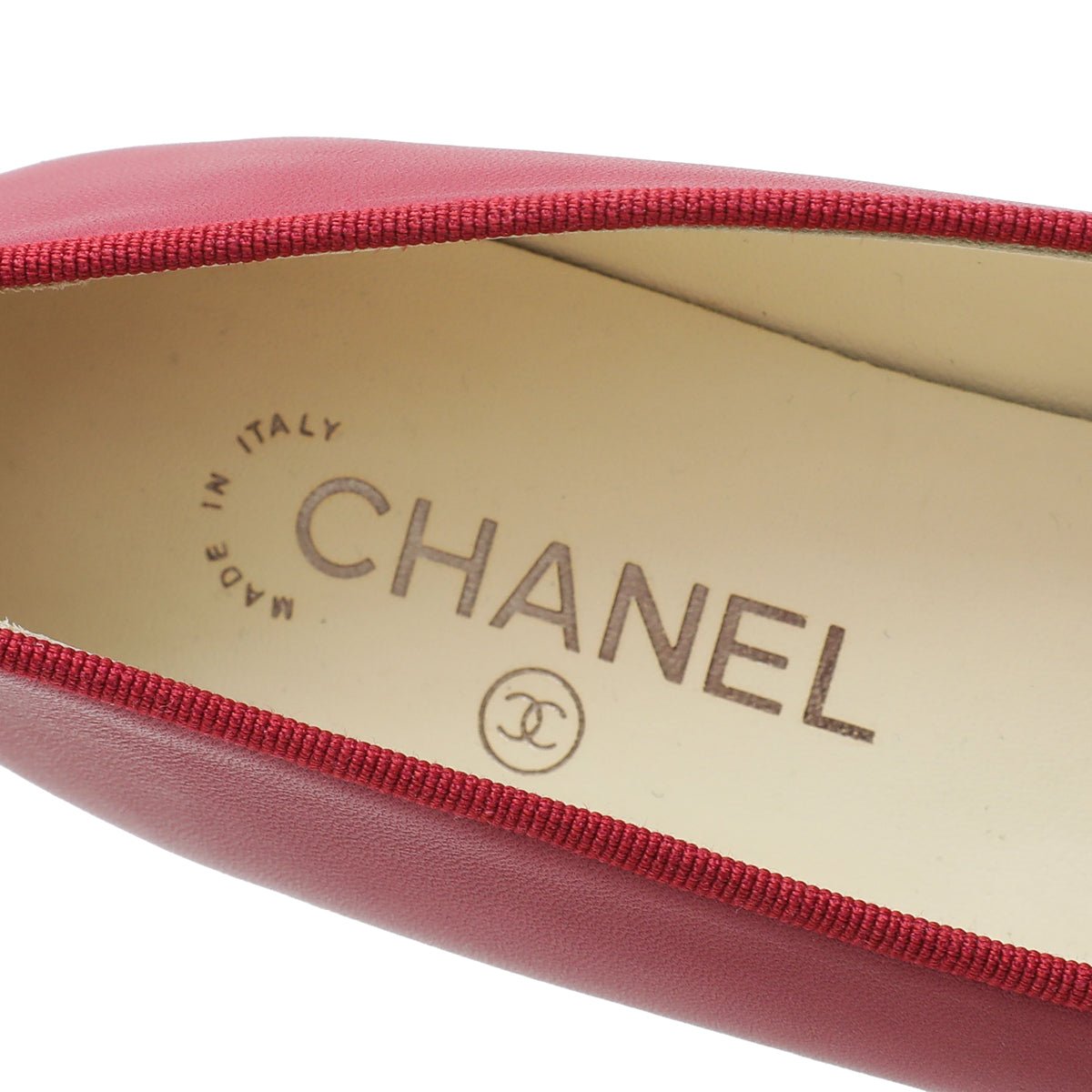 Chanel Bicolor CC Cap Toe Flat Ballet 38