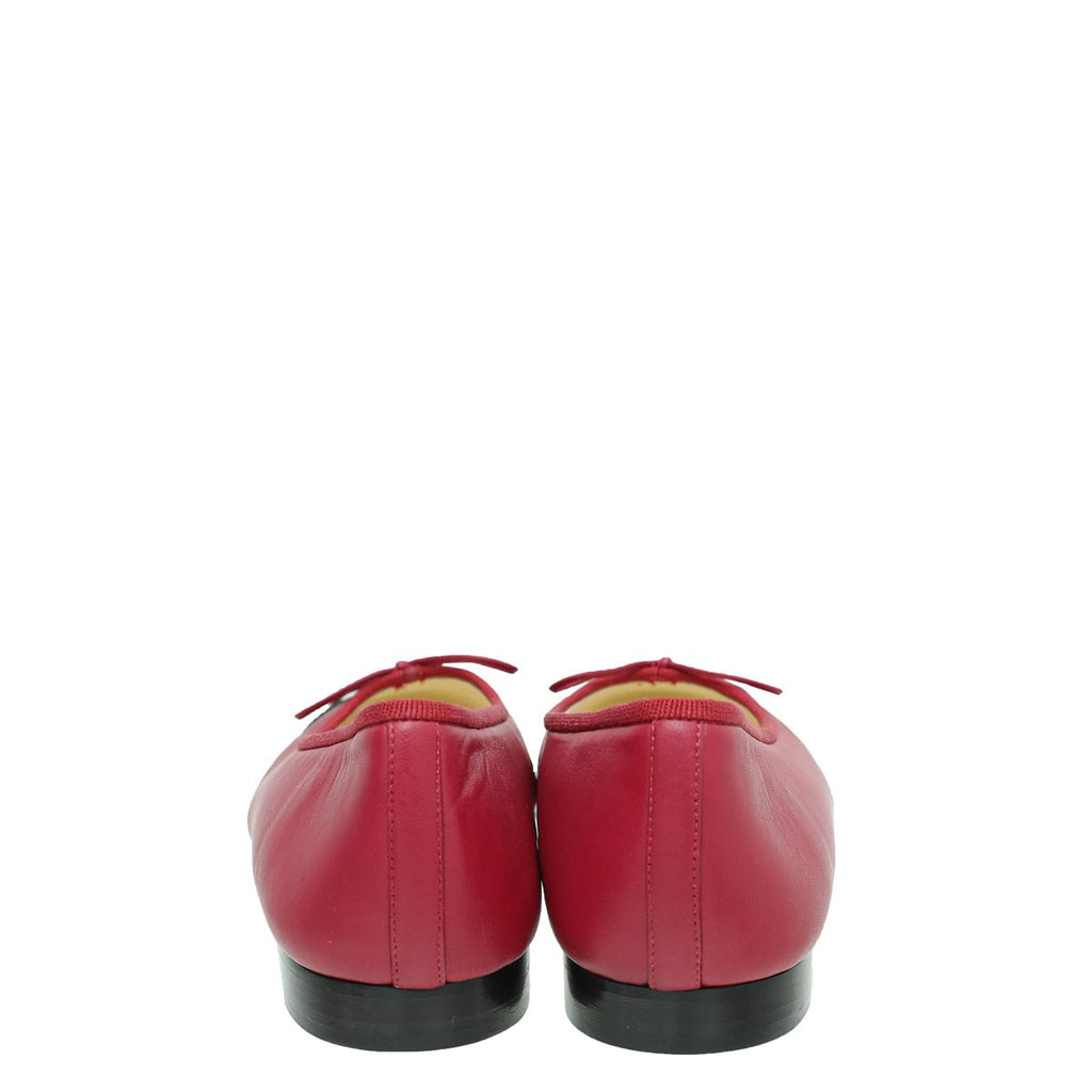 Chanel Bicolor CC Cap Toe Flat Ballet 38