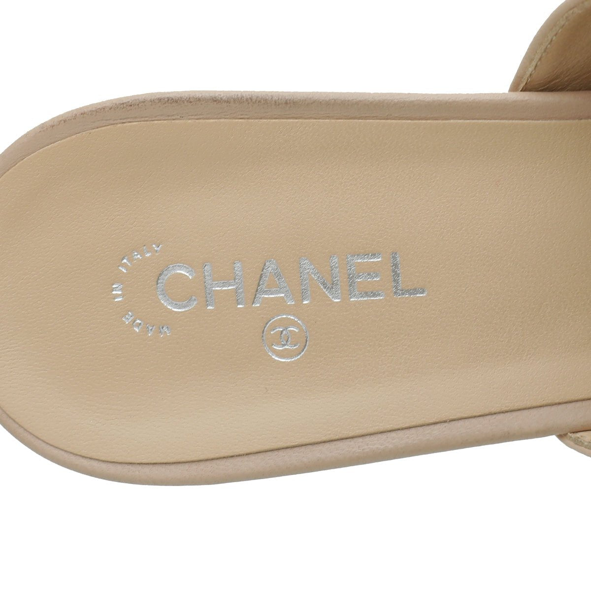 Chanel Bicolor CC Cap Toe Lambskin Mules 41