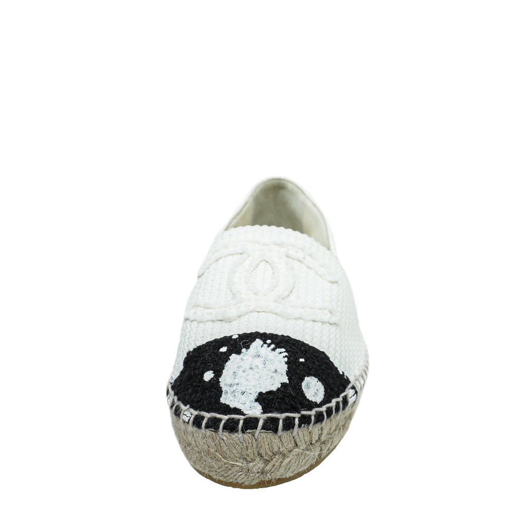 Chanel Bicolor CC Cap Toe Paint Espadrille 38
