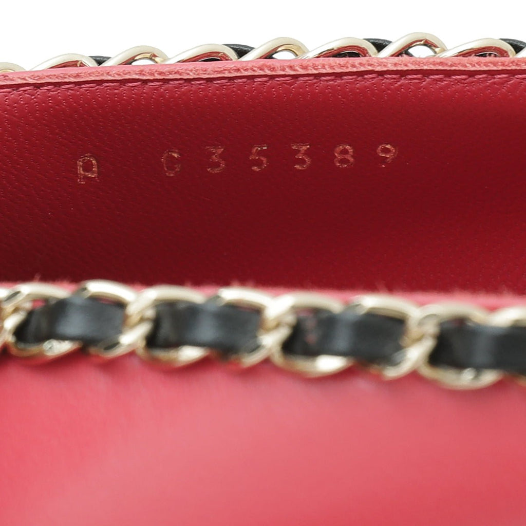 Chanel Bicolor CC Cap Toe Pointed Chain Flat Ballet 39.5