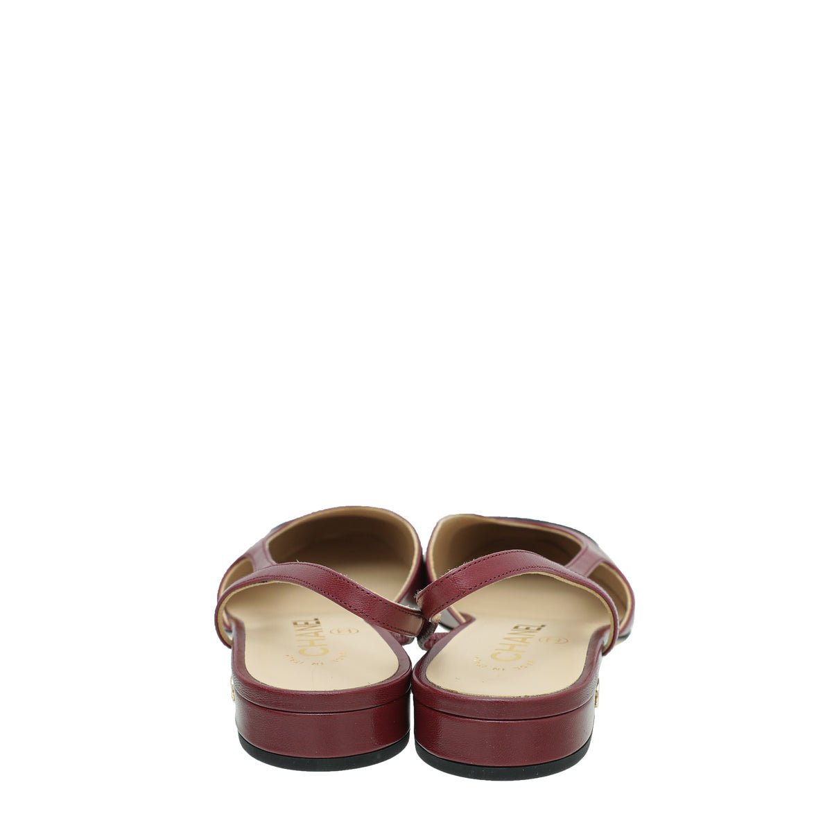Chanel Bicolor CC Cap Toe Slingback 37.5