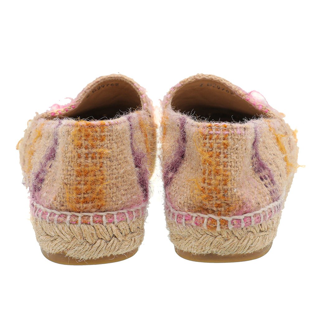 Chanel Bicolor CC Cap Toe Wool Espadrille 40