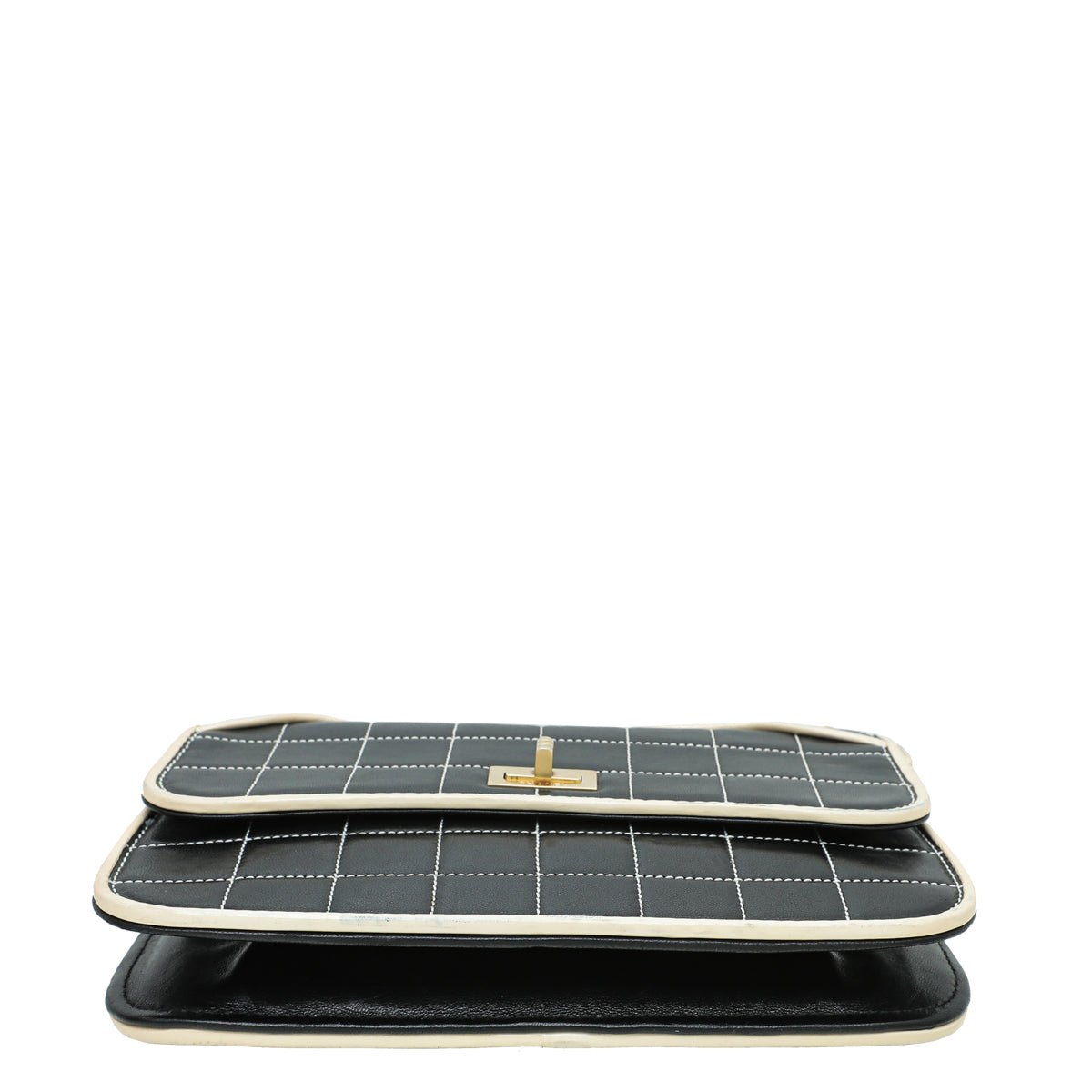 Chanel Bicolor CC Chocolate Bar Flap Chain Bag