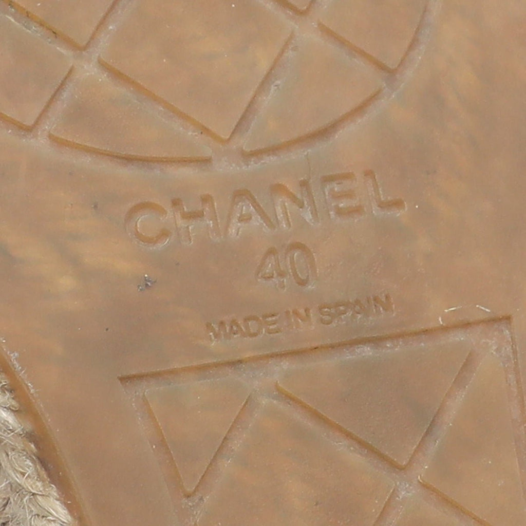 Chanel Bicolor CC Espadrille 40
