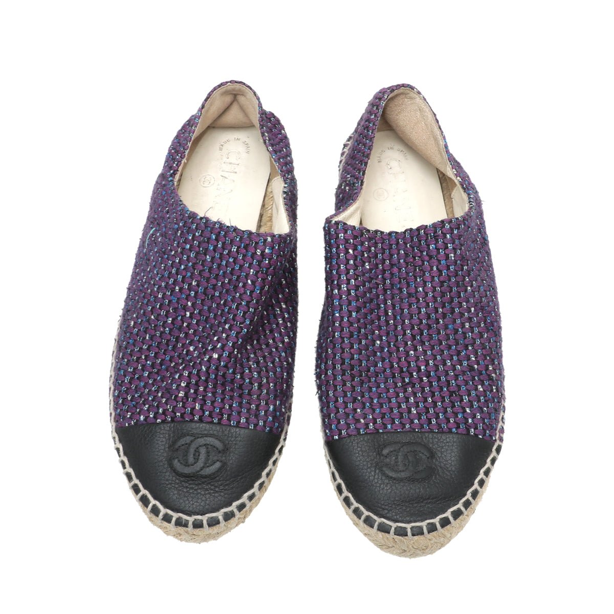 Chanel Bicolor CC Espadrille 40