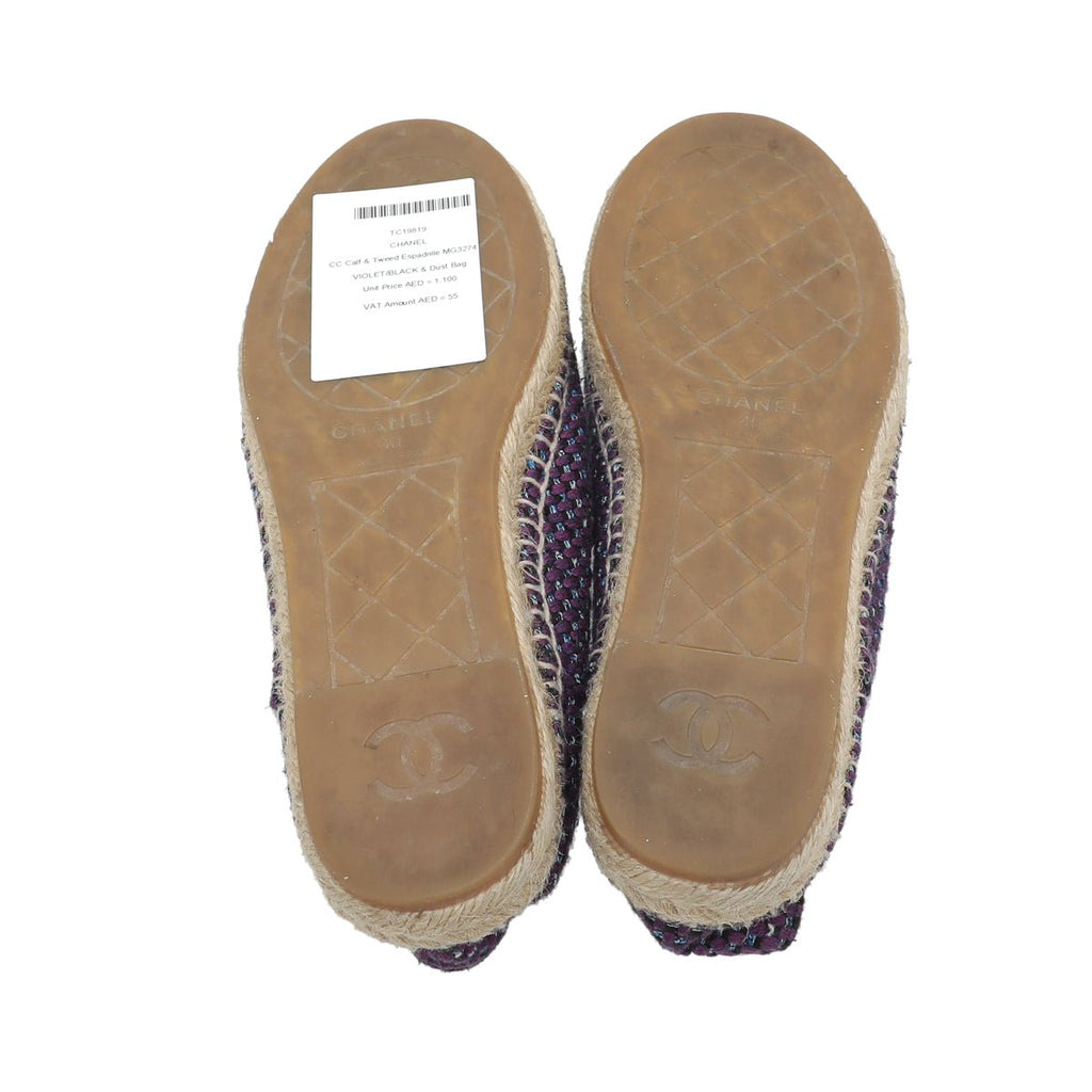 Chanel Bicolor CC Espadrille 40